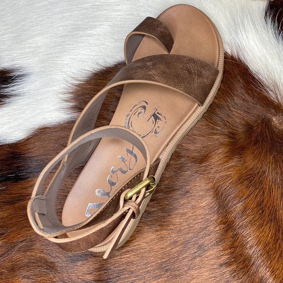 Tan (Brown) Steffy Strappy Sandals by Very G Shoes - Picture 3 of 7